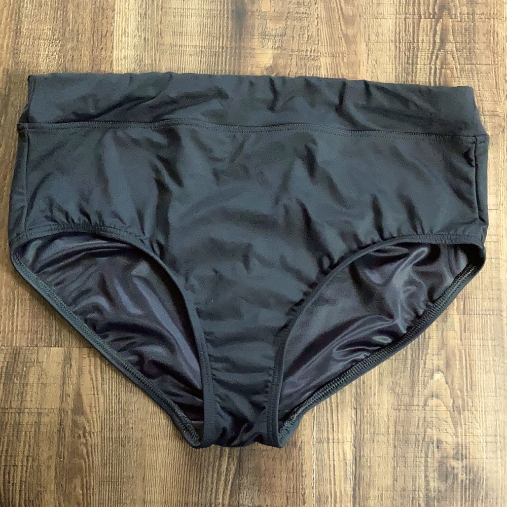 Lands End High Waist Swim Bottoms 10